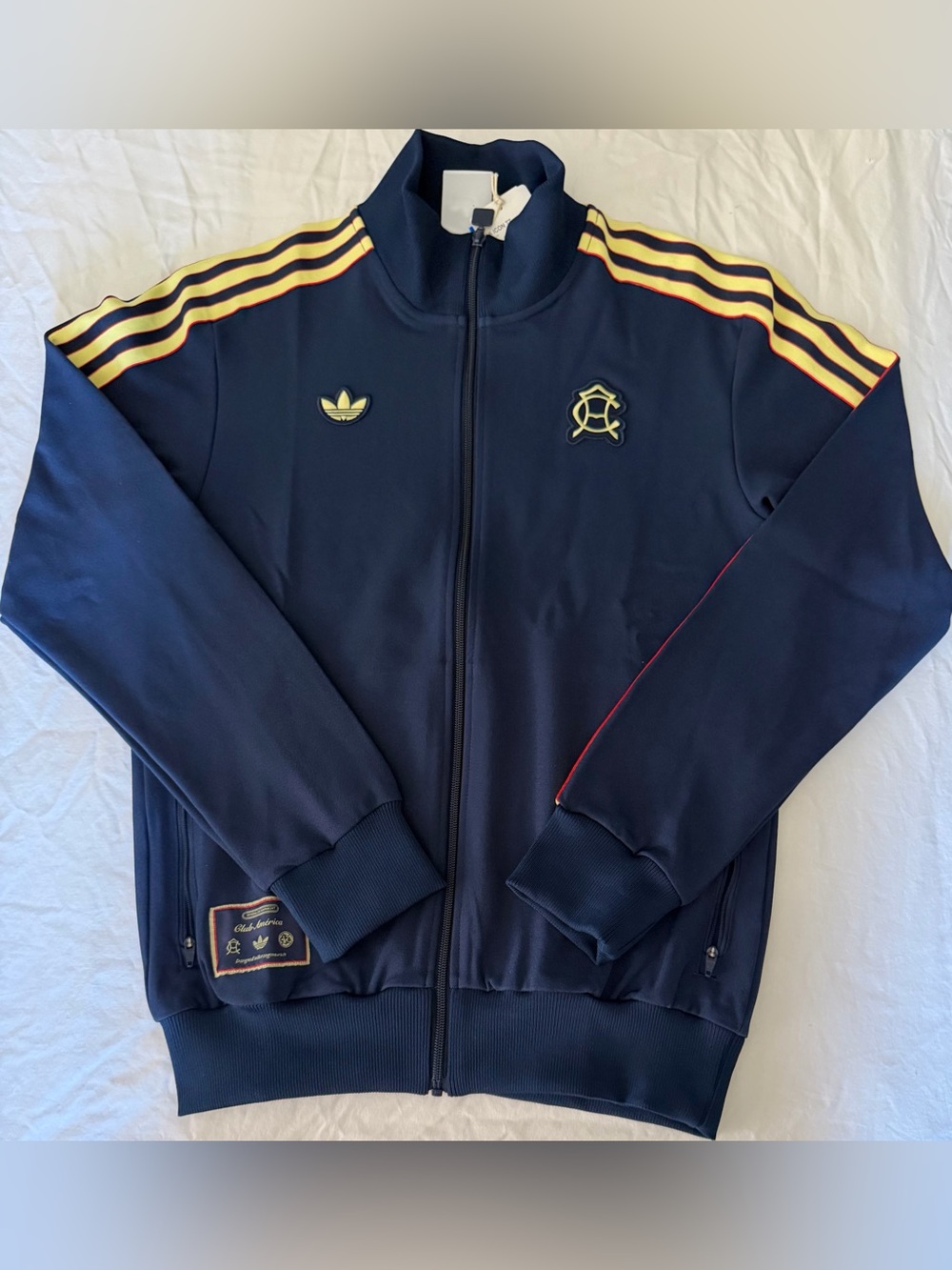 Adidas Club America Icon Track Soccer Jacket Blue Top KC4410 Men’s Sz: Small